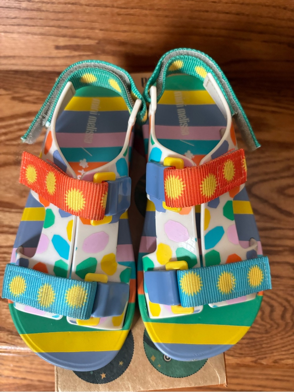 Kids Colorful Polka Dot Strappy Sandals - Multi